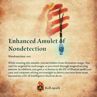 Unseen Forces: Exploring the Properties of the Amulet of Nondetection